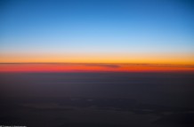 Sunset at 40,000 feet
