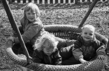 Cousins at the playground