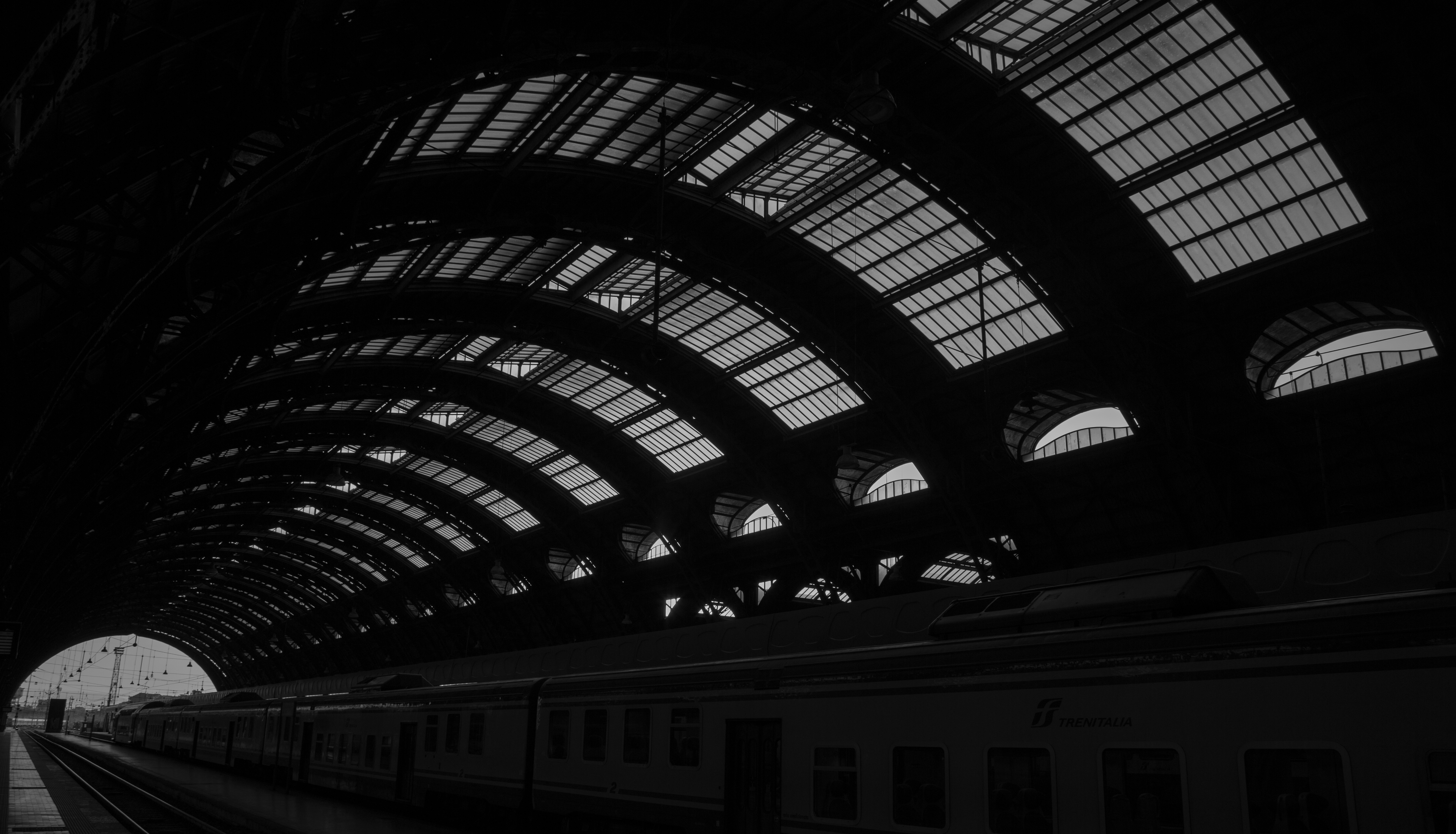 At the end of the platform