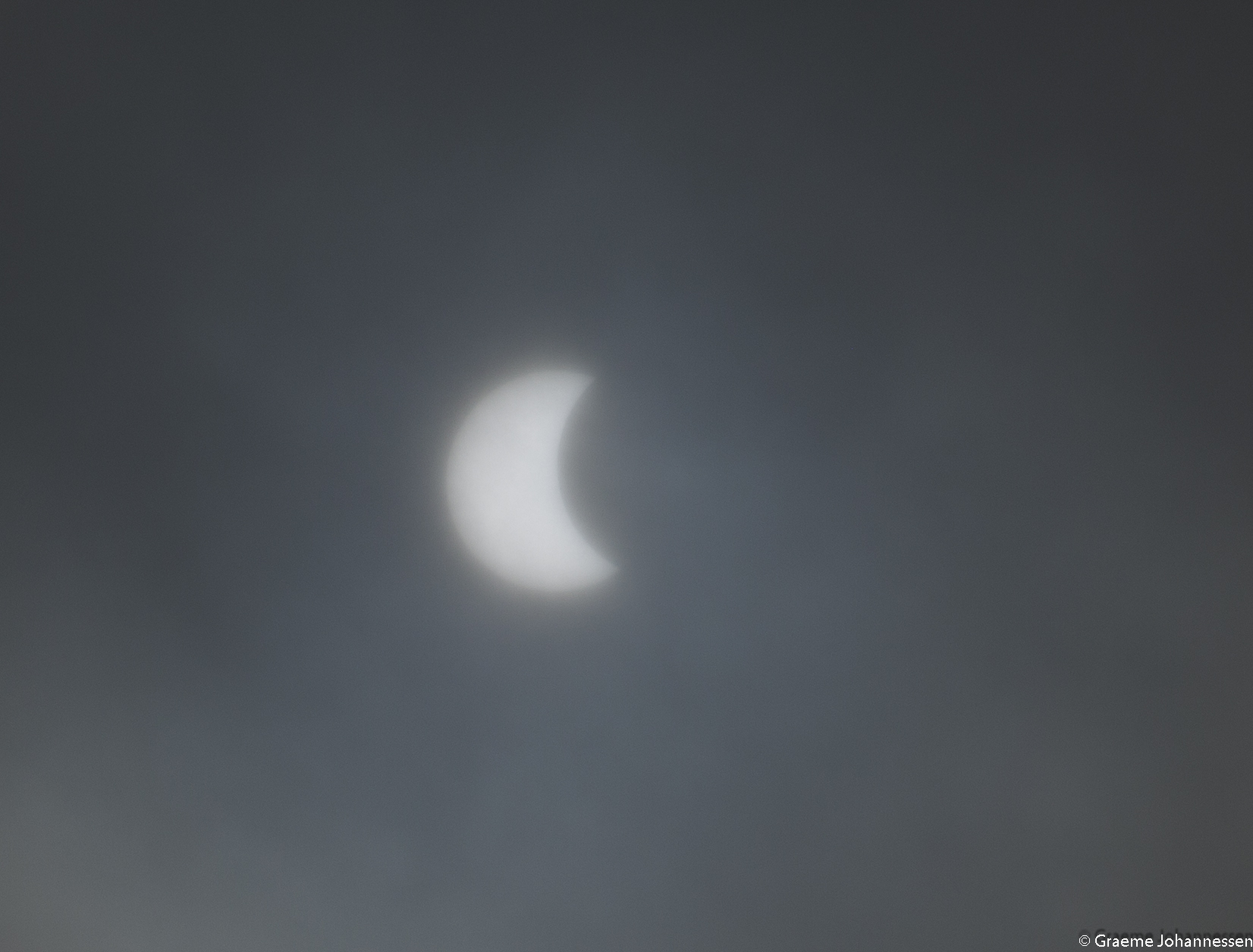Foggy eclipse